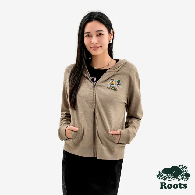 【Roots】Roots 女裝- NATURE 連帽外套(卡其色)