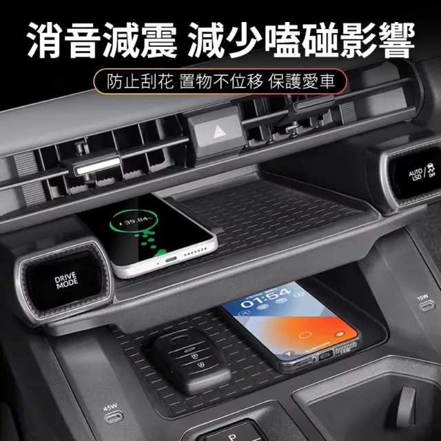 【KT BIKER】全新RAV4 2026 無線充電座矽膠墊+中控矽膠墊(RAV4 6代 無線充電盤 止滑墊 保護墊 TOYOTA 配件)