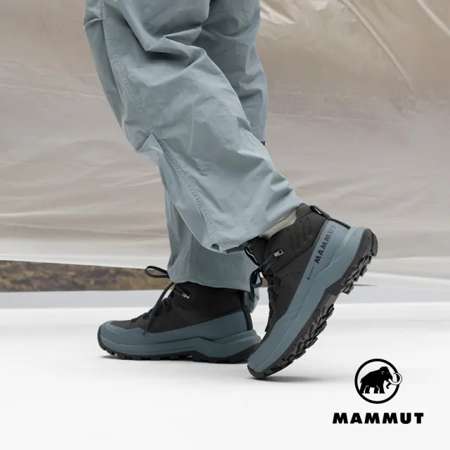 【Mammut 長毛象】Sertig III Mid GTX Men GTX防水中筒健行鞋 輝長岩/地層灰藍 男款 #3030-05570
