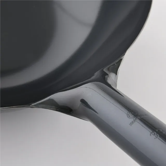 輕量型 鐵柄中華炒鍋 33cmx1mm 日本製 中華鍋 中華炒鍋 鐵鍋 片手鍋 單柄鍋(平輸品)