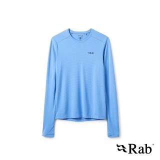 【RAB】Force LS Tee 長袖防曬抗臭排汗衣 女款 藍知更鳥 #QCC23