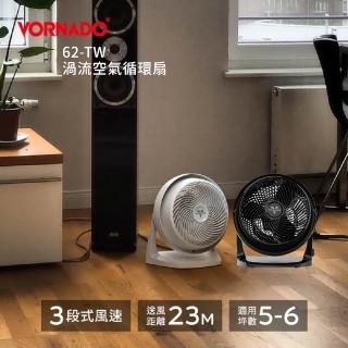 【VORNADO 沃拿多】62-TW(黑/白) 渦流空氣循環扇