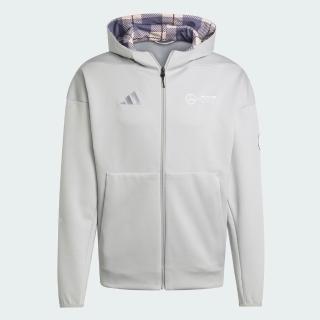 【adidas 愛迪達】Mer Sil Fz Hd M 男 外套 夾克 運動外套 穿搭 灰 F1賽車(JW3473)