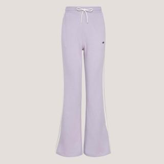 【adidas 愛迪達】Flare Pant W Cc 女 運動長褲 休閒長褲 粉紫 亞版 喇叭褲(KY2198)