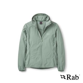 【RAB】Borealis Hoody Wmns 彈性防風透氣連帽外套 女款 深無花果綠 #QWS77