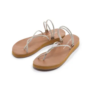 【FAIR LADY】優雅小姐 漫步星河扭結斜帶兩穿涼拖鞋(星河銀/153117 女鞋)