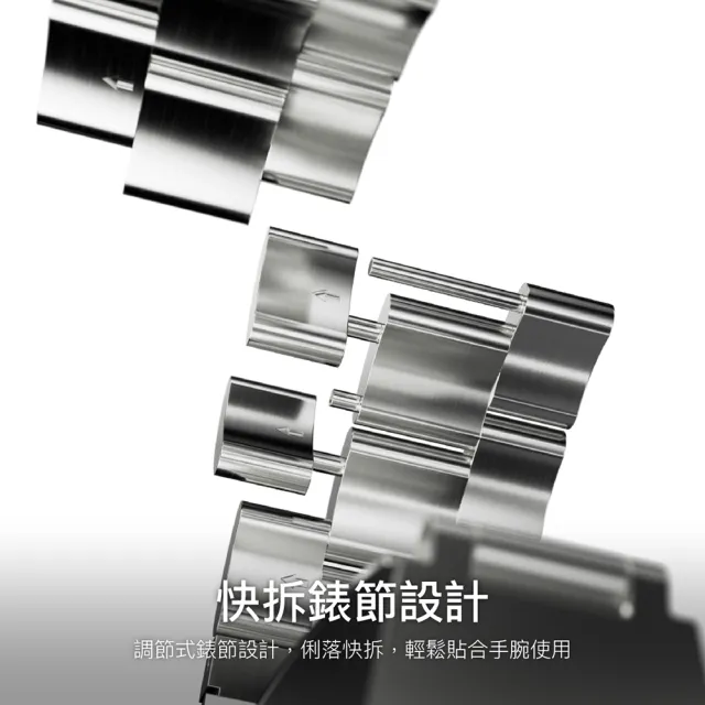 【MAGEASY】Apple Watch Noble 不銹鋼鏈錶環(支援最新S11/SE3/Ultra 3)
