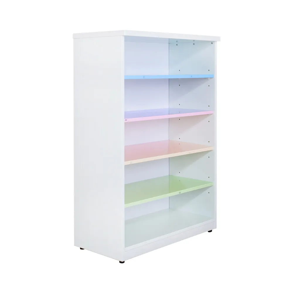 【南亞塑鋼】MIT台灣製 | 2.2尺開放式五格收納櫃/置物櫃/鞋櫃(彩色板)