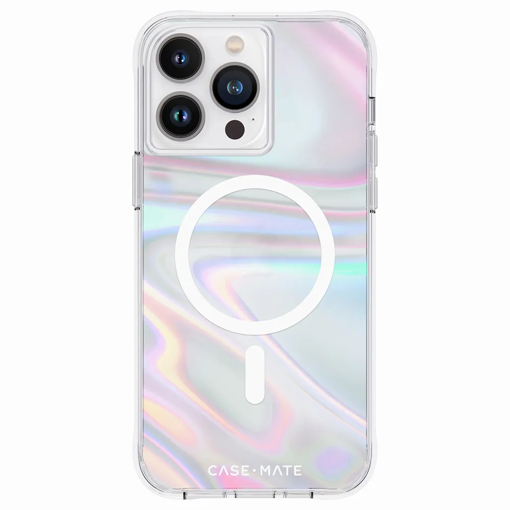 【CASE-MATE】iPhone 14 Pro Max 6.7吋 Soap Bubble 幻彩泡泡環保抗菌防摔保護殼MagSafe版