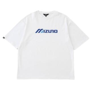 【MIZUNO 美津濃】短袖上衣 男 訓練 慢跑 SPORTS STYLE 白 D2TAD00201