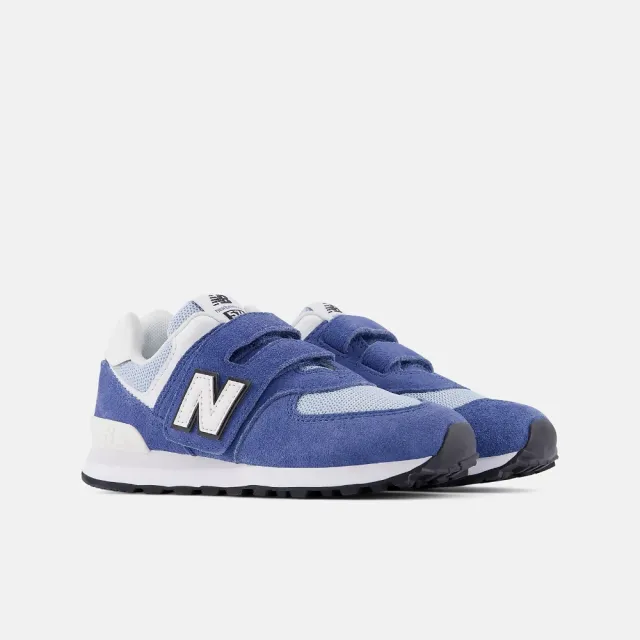 【NEW BALANCE】NB 運動鞋 童鞋 中童 兒童 魔鬼氈 藍白 P5742I6