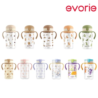 【Evorie】Tritan兒童直飲吸管水杯300ml(寶寶水杯 幼兒水杯 兒童水杯水壺)
