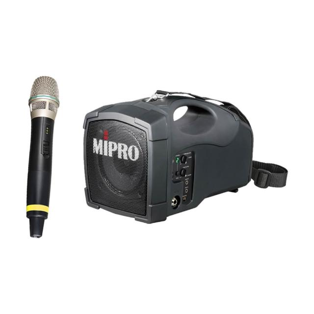 【MIPRO】MA-101G PLUS配1手握無線麥克風(單頻5.8GHz無線麥克風喊話器 嘉強公司貨)