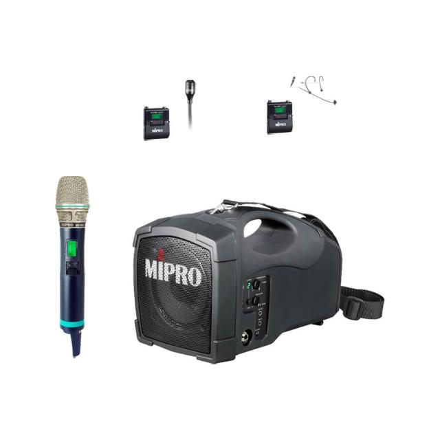 【MIPRO】MA-101G PLUS 單頻道旗艦型無線喊話器5.8G(ACT-580H 配件三擇一)