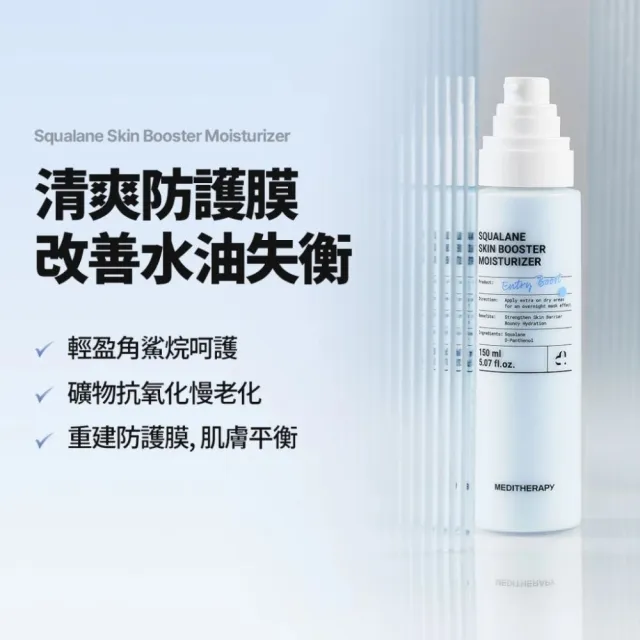 【MEDITHERAPY】明星三步驟保養組(光感A醛+333玻尿酸+角鯊烷保濕乳液)