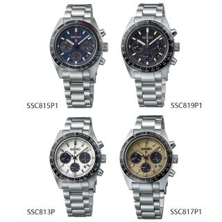 【SEIKO 精工】Prospex SSC817P1 SPEEDTIMER 太陽能計時腕錶 39mm 熊貓(SSC817P1)父親節 禮物 推薦
