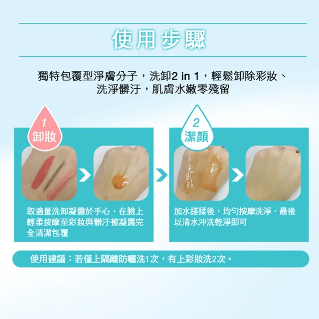 【St.Clare 聖克萊爾】冰河醣蛋白極淨洗卸凝露120mlx2入(洗卸兩用/卸妝凝露)