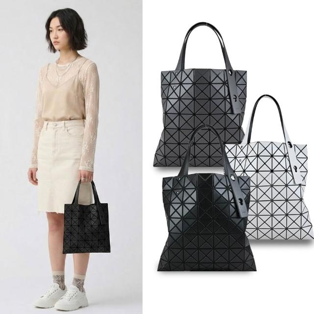 【ISSEY MIYAKE 三宅一生】BAOBAO 7x7皮質霧面手提包(任選)
