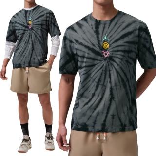 【NIKE 耐吉】As M J Brk Tie Dye Fest Ss Crw 短袖 男款 灰黑色 渲染 IF3158-068