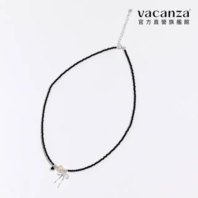 【vacanza】率性蝴蝶結 925純銀飾品 純銀項鍊(抗過敏 情人節禮物 生日禮物)