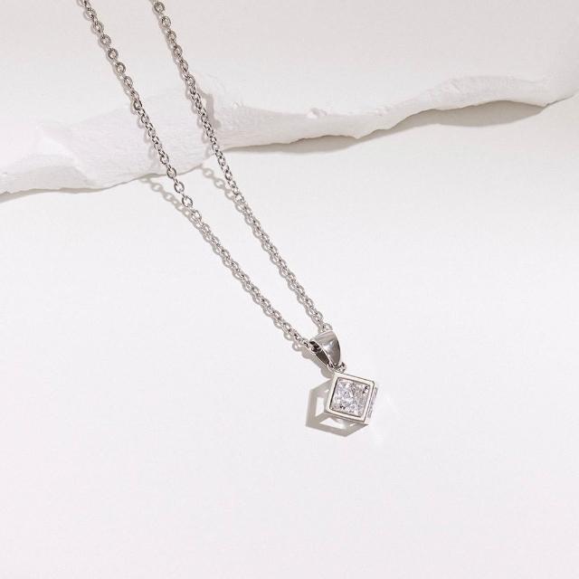 【vacanza】Diamond Box 純鋼飾品 純鋼項鍊(七夕禮物 生日禮物)
