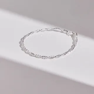 【vacanza】波光粼粼 925純銀飾品 純銀手鍊(抗過敏 生日禮物)