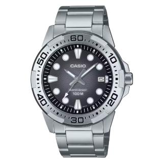 【CASIO 卡西歐】運動防水鋼帶錶 MTD-140D-1A/MTD-140D-2A