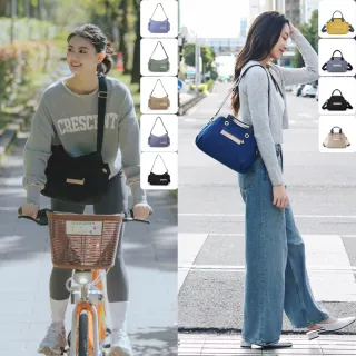 【satana】多背法斜背包 肩背 / 側背 / 手提 輕量防潑水 台灣製 - 多款