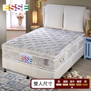 【ESSE 御璽】台灣製雙人乳膠紓壓三線硬式獨立筒床墊5x6.2尺x26cm尊爵款