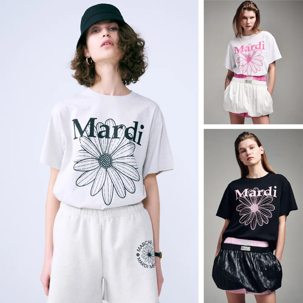 【MARDI MERCREDI】印花短TEE 多色 經典小雛菊 TSHIRT FLOWERMARDI / UNIV