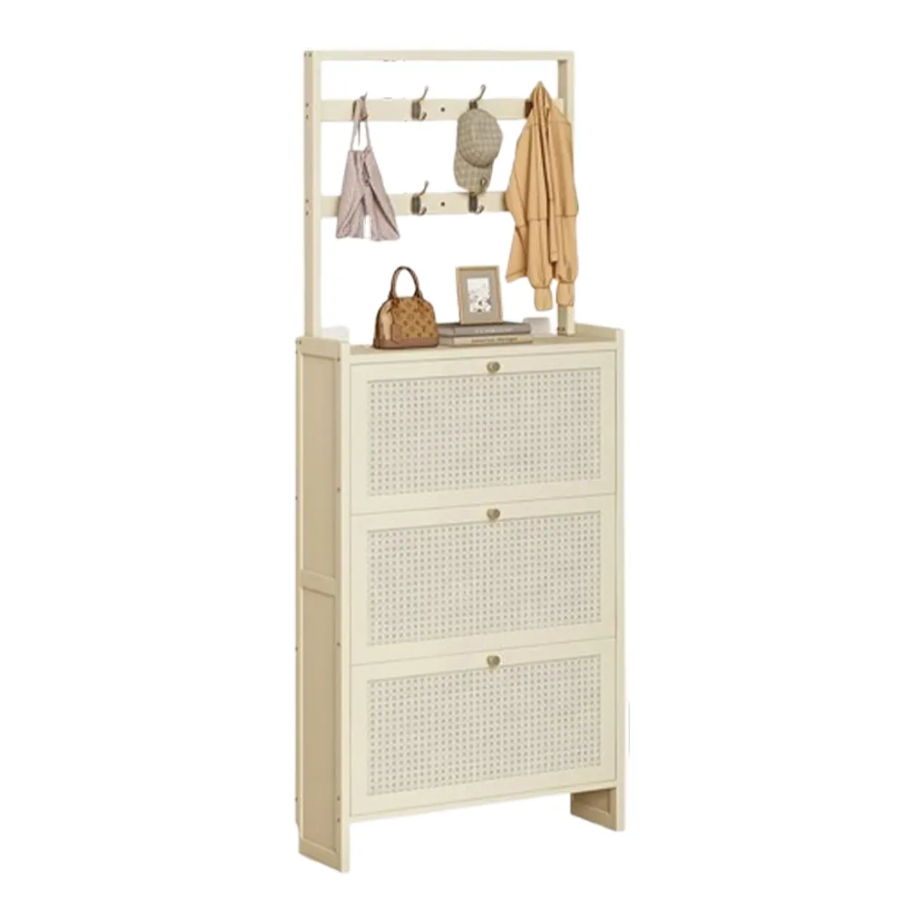 美好家居 超薄鞋櫃 翻斗鞋櫃 簡易鞋架 鞋帽架 鞋櫃收納櫃 單層3門長50 小巧不佔地 預購15天