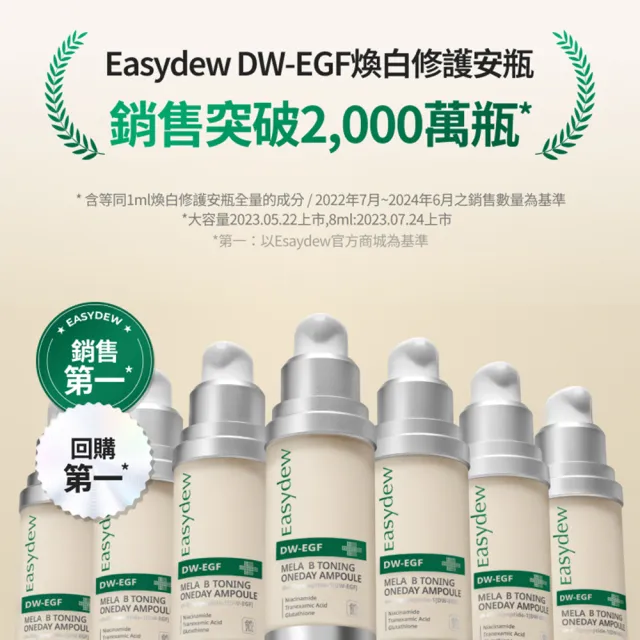 【Easydew】DW-EGF煥白修護安瓶 30ml(#調理斑點 #亮膚精華 #添加高濃度EGF)