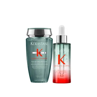 【KERASTASE 巴黎卡詩】濃密芯生調理組(男性/養髮/濃密/控油/蓬/洗髮精/頭皮精華)