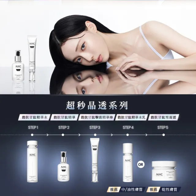 【AHC】醫美科研超秒晶透穀胱甘肽精華水130ml(淡斑/透亮/補水)