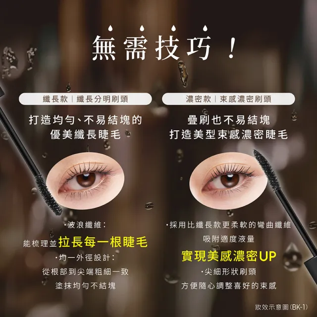 【KATE 凱婷】新品上市-淚神抗泣睫毛膏 纖長/濃密款