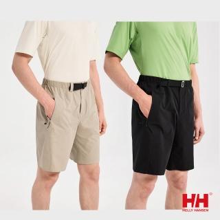 【Helly Hansen】男 H2Explorer 防曬 抗UV 彈力 攀巖 短褲 米白 黑