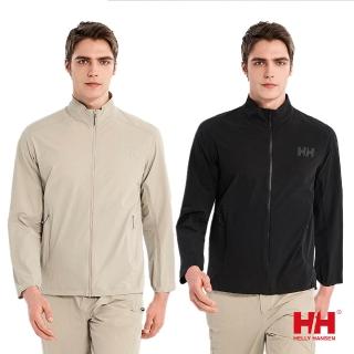 【Helly Hansen】男 H2Explorer 彈性 涼感 立領 外套 米白 黑