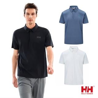 【Helly Hansen】男 H2Explorer 商務 快乾 涼感 短袖 Polo衫 黑 深灰 白