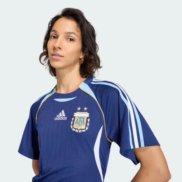 【adidas 愛迪達】世界盃 阿根廷 球迷版 短袖球衣 女 - Originals KE2289