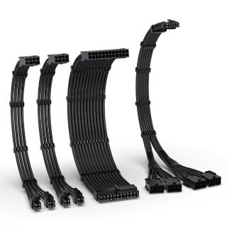 【EZDIY-FAB】16AWG PCIE5.0 12VHPWR電供延長編織線4件套-含GPU12+4pin轉8pinx4