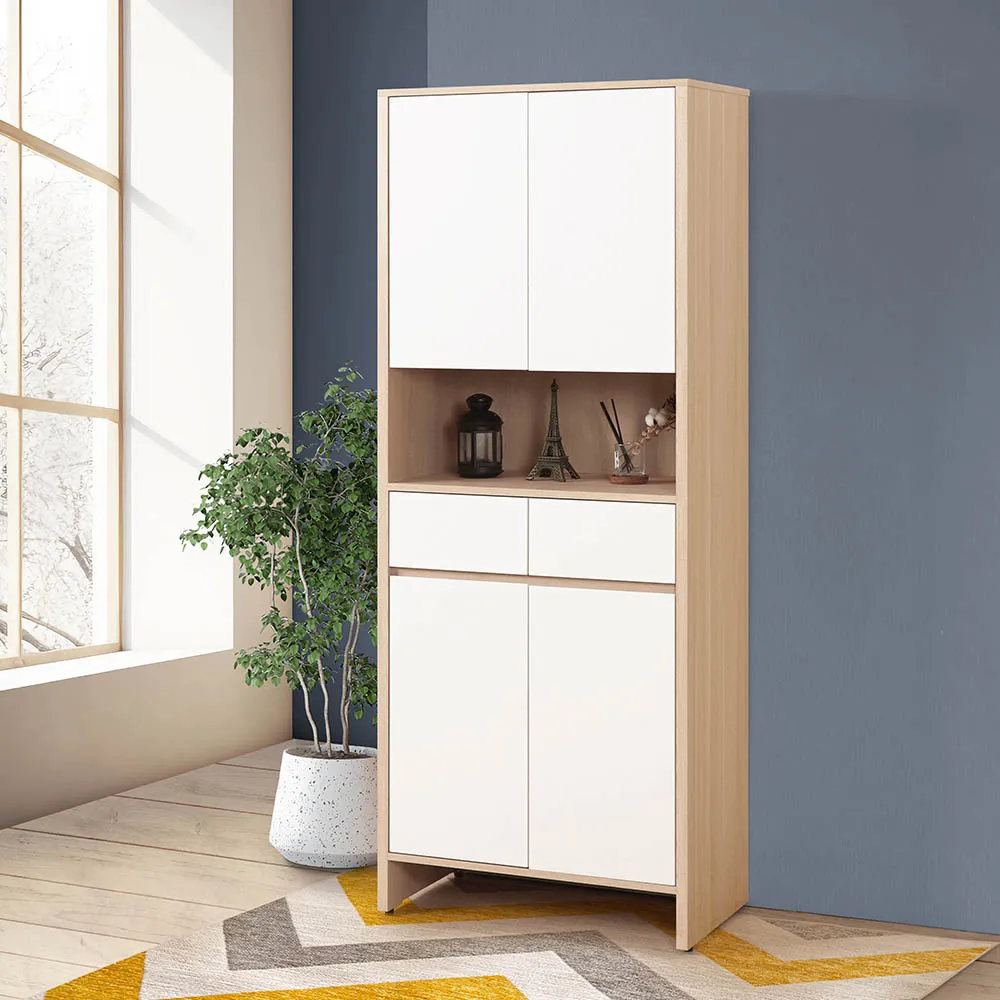 【WAKUHOME 瓦酷家具】Ollie日式北歐風2.7尺玄關鞋櫃-中抽-B001-J808