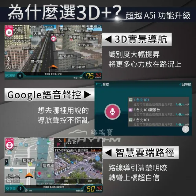 【Rhythm 路瑞寶】導航王序號卡｜車用導航軟體｜台灣正版授權｜安卓盒加購導航王(導航王A5i 3D)