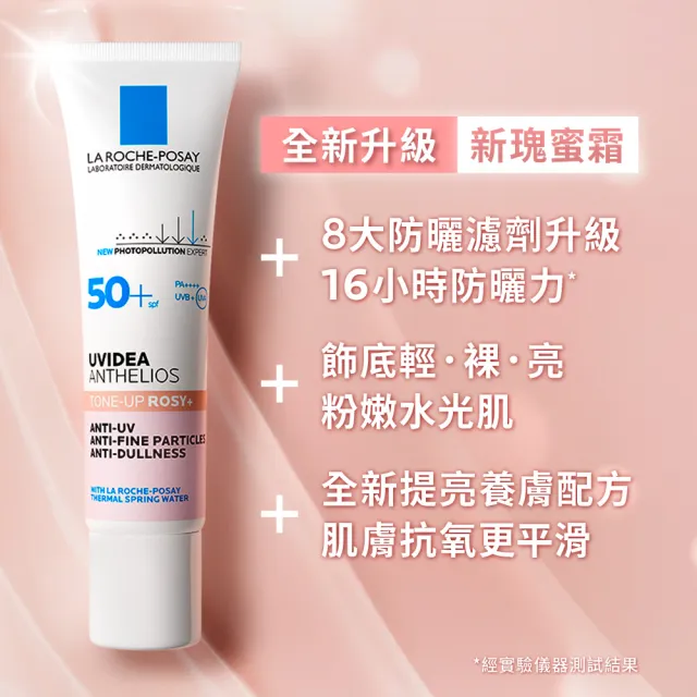 【理膚寶水】全護清透亮顏防曬隔離乳 30ml 年度限定組E(新瑰蜜霜)