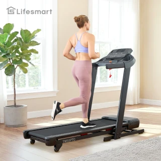 【Lifesmart】PowerTouch LED力鍵跑步機 TM55PTC(負坡度/登山機/無刷馬達/一鍵智能收折/自行安裝)