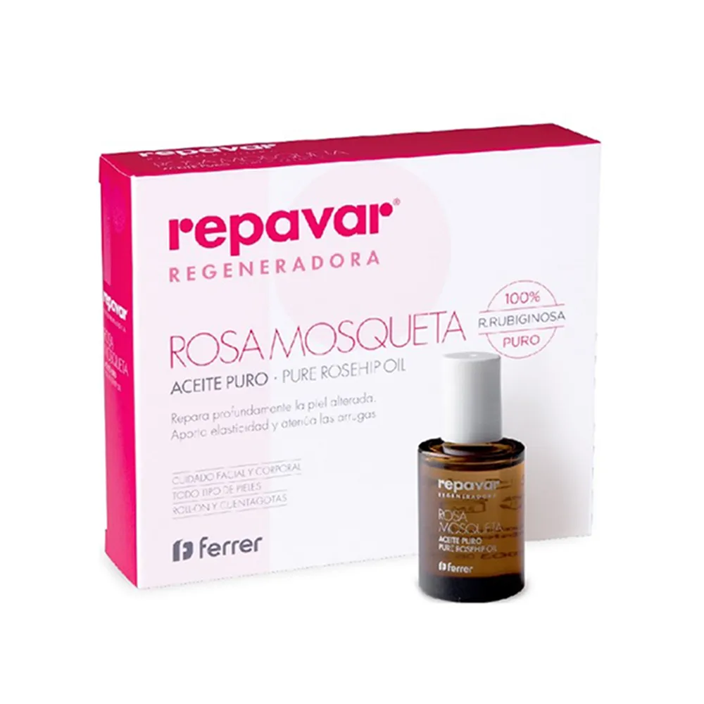 【Repavar 芮培菈】100%純玫瑰果油 15ml(乾敏肌救星 / 醫師專業推薦)