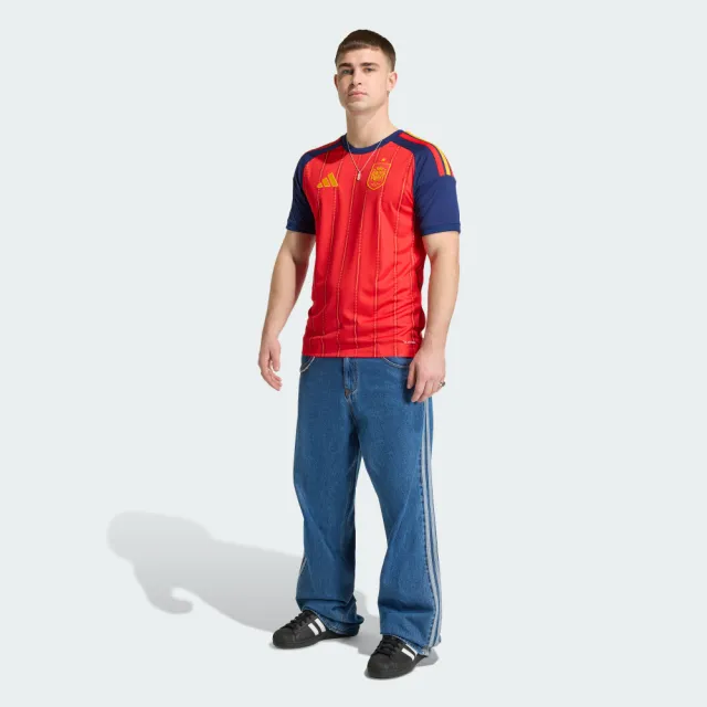 【adidas 愛迪達】世界盃 西班牙 主場球迷版球衣  吸濕排汗 男 JN4390
