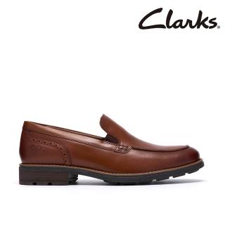 【Clarks】男鞋 Emmet Step真皮正裝休閒 皮鞋 樂福鞋(CLM87594C)
