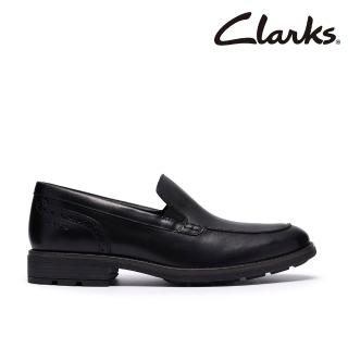 【Clarks】男鞋 Emmet Step真皮正裝休閒 皮鞋 樂福鞋(CLM87593C)