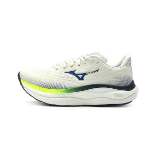 【MIZUNO 美津濃】MIZUNO WAVE SKY 9 運動慢跑鞋 米白藍 J1GC251151 男鞋