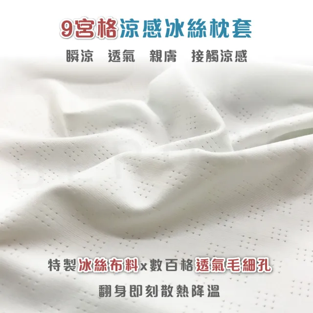 【Beroso 倍麗森】涼感冰絲透氣深眠護頸記憶枕頭(瞬涼 記憶枕 機能枕 支撐頸部 貼合肩頸 涼感)